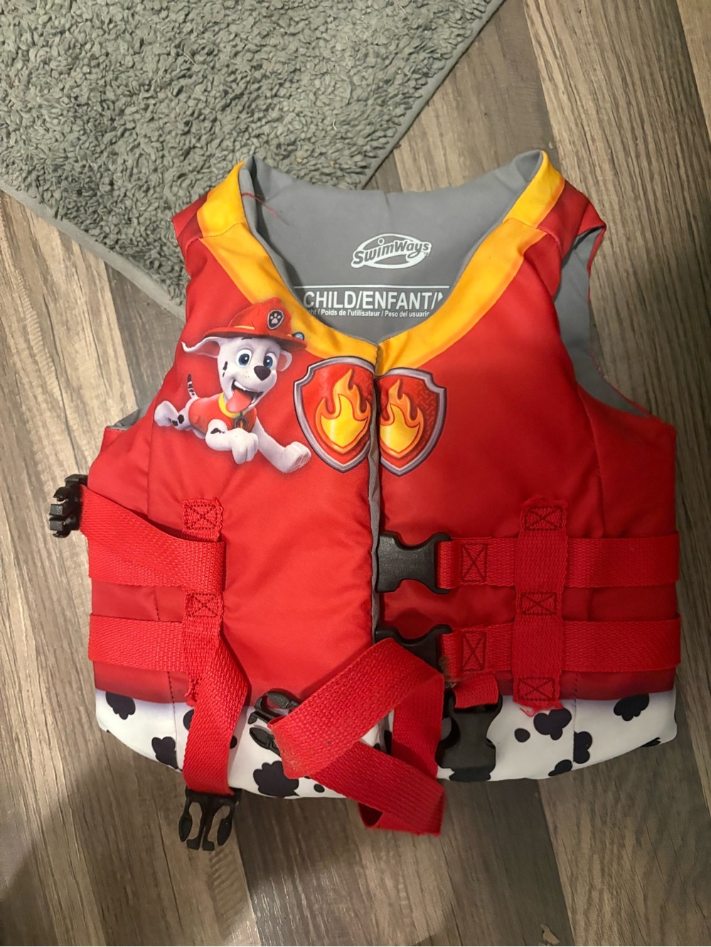 Paw Patrol Red and Yellow Kids Swim Life Jacket